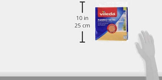 Vileda Window Cloth Πανάκι Καθαρισμού με Μικροΐνες Γενικής Χρήσης Κίτρινο