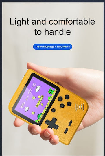 Rantime Mini Portable Console 400 Games 2 Players Yellow