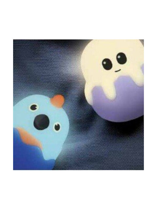 Mega Light Led Παιδικό Διακοσμητικό Φωτιστικό Αφής με Εναλλαγές Χρωματισμών Μαύρο 5x4.5x4.5εκ.