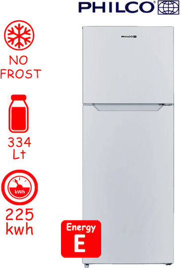 Philco Double Door Refrigerator 334lt Total NoFrost H170xW60xD65cm White PRF-370WE