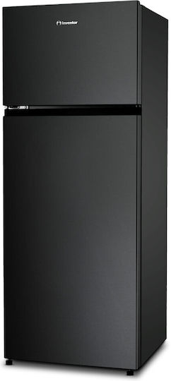Inventor Ψυγείο Δίπορτο 206lt Υ143.4xΠ55xΒ54.2εκ. Μαύρο DPB144B