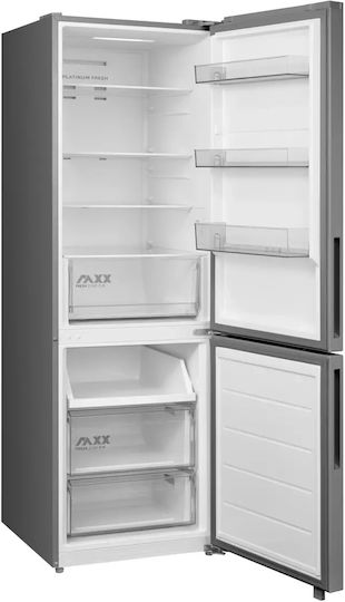 Midea Ψυγειοκαταψύκτης 401lt Total NoFrost Υ186xΠ59.5xΒ67εκ. Inox MDRB548MME46