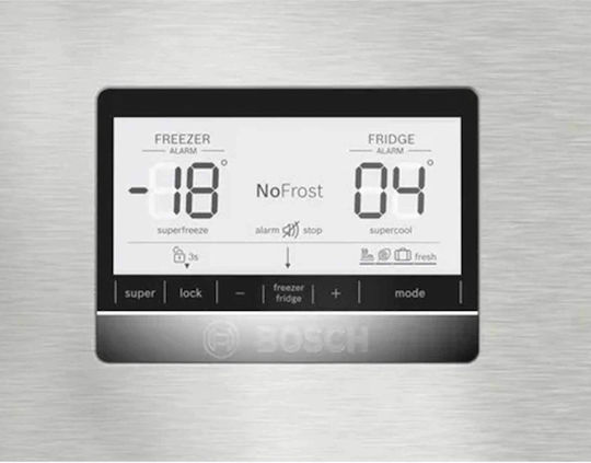 Bosch Combină frigorifică 631lt Total NoFrost Î186xL86xA81cm. Inox KGN86AIDR