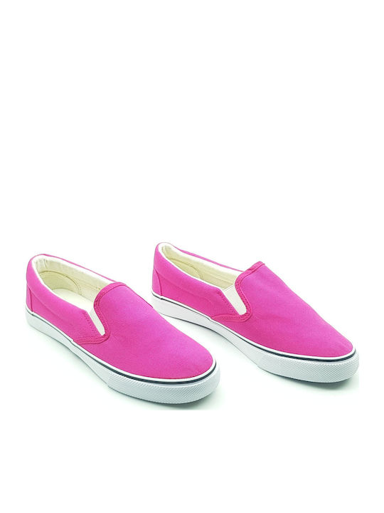 Women's Canvas Slip-Ons Fuchsia