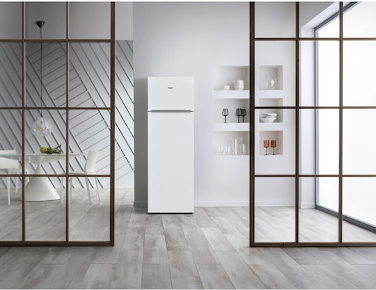 Whirlpool Ψυγείο Δίπορτο 242lt Υ160xΠ54xΒ54.5εκ. Λευκό W55TM 6120 W