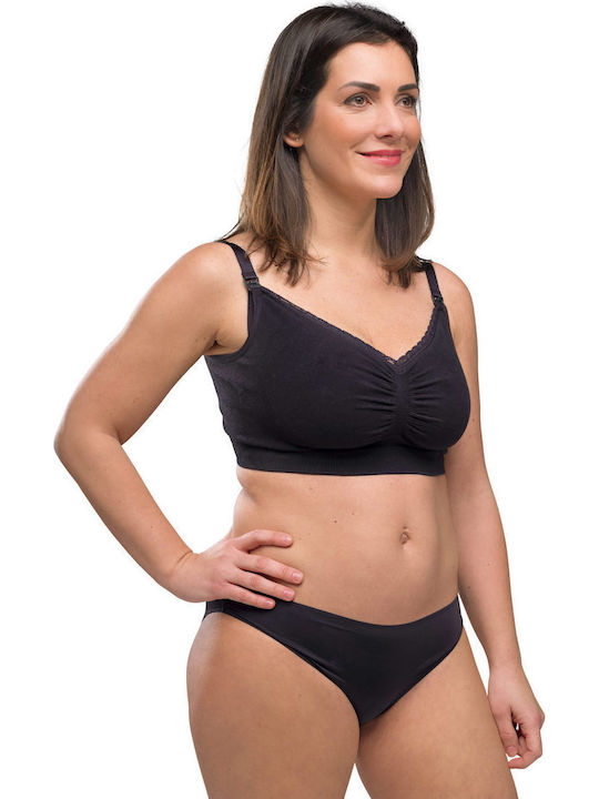 Carriwell Cotton Maternity & Nursing Bra with Clips White