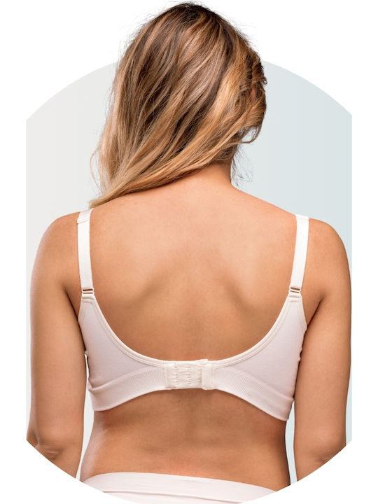 Carriwell Cotton Maternity & Nursing Bra with Clips White