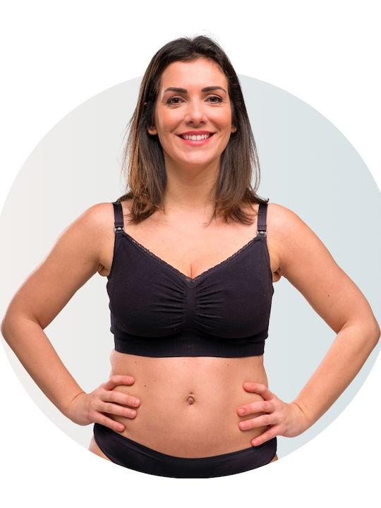 Carriwell Cotton Maternity & Nursing Bra with Clips White