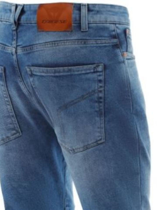 Dainese Pantaloni De Călărie Pentru Bărbați 5-Buzunare Gin Regular Tapered 4 Anotimpuri Albastru Deschis