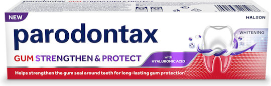 Parodontax Gum Strengthen & Protect Whitening Οδοντόκρεμα για Λεύκανση με Υαλουρονικό Οξύ 120ml