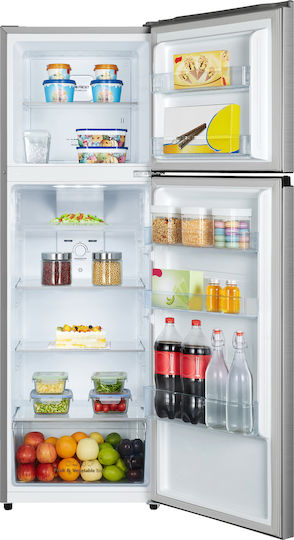 Hisense Ψυγείο Δίπορτο 249lt NoFrost Υ167.6xΠ56.7xΒ55εκ. Inox RT327N4ACF