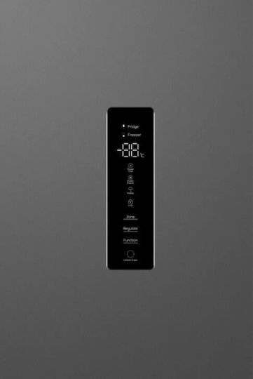 TCL Fridge-Freezer 318lt Total NoFrost H185xW59.5xD63cm Gray RP318BSE1