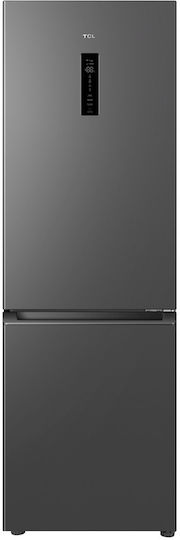 TCL Fridge-Freezer 318lt Total NoFrost H185xW59.5xD63cm Gray RP318BSE1