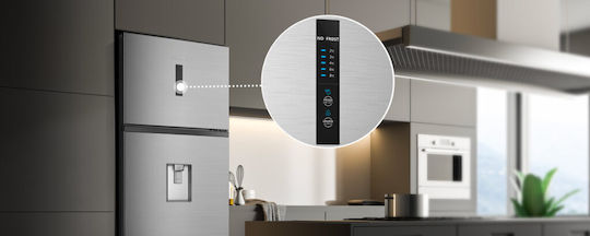 Hisense Refrigerator 370lt Total NoFrost H185.5xW59.5xD70cm Inox RL481N4BIE