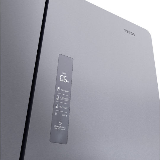 Teka Ψυγείο Ντουλάπα 534lt NoFrost Υ193.5xΠ90.5xΒ77.5εκ. Inox Rf 77920