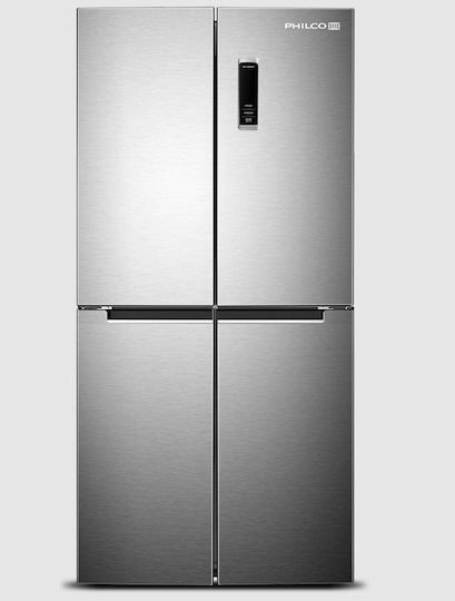 Philco Ψυγείο Ντουλάπα 522lt Total NoFrost Υ190xΠ91xΒ69εκ. Inox PRMF-4522X