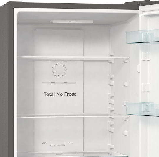 Hisense Ψυγειοκαταψύκτης 300lt Total NoFrost Υ185xΠ60xΒ59.2εκ. Inox RB390N4BC20