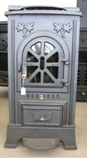 Agorastos ΟΜ 75 Fontă Soba pe lemne 9kW Negru