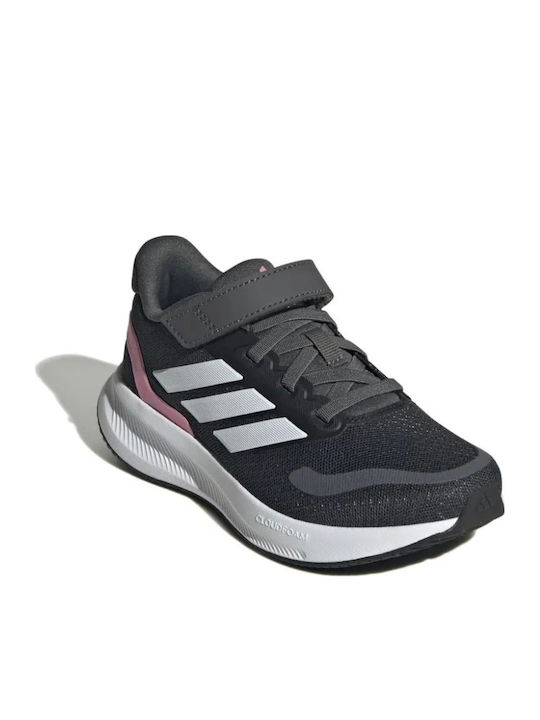 Runfalcon 5 El C Αθλητικά Παιδικά Παπούτσια Running με Σκρατς Γκρι
