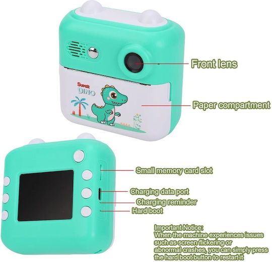 A22C Kinderkamera 24MP mit Thermodruck Grün
