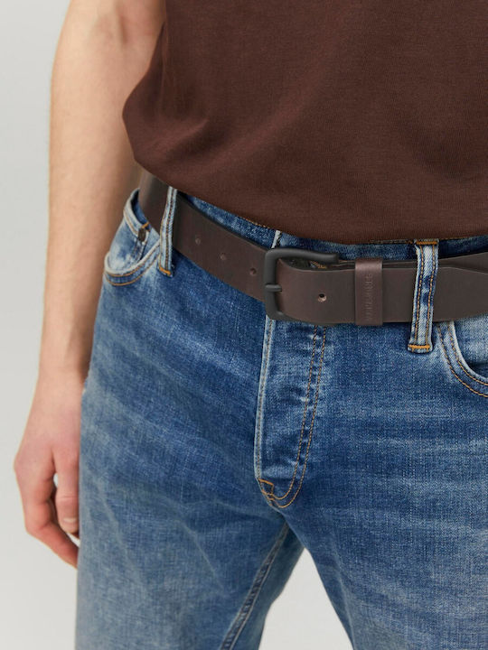 Men's Belt Leather Black Coffee