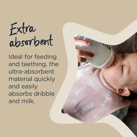 Tommee Tippee Σαλιάρα Υφασμάτινη Πράσινη για 0 m+ 2τμχ