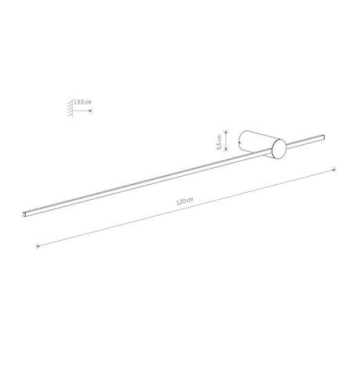 Nowodvorski Wandmontiertes Lineares Licht 5,5x13,5cm