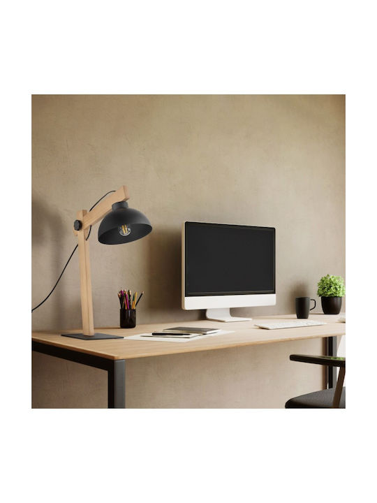 TK Lighting OSLO Office Lamp for Socket E27 in Black Color