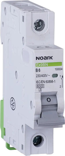 Noark Automatic Circuit Breaker 25A Single-pole AC 100190
