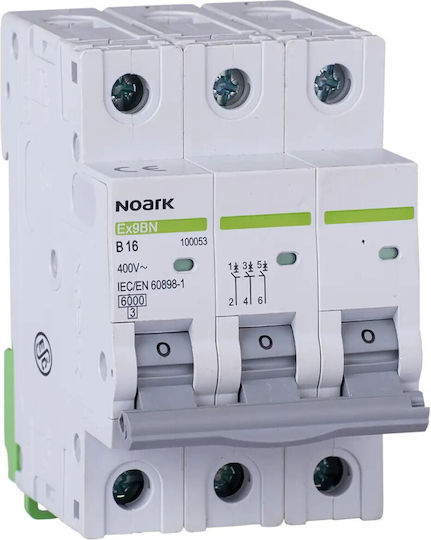 Noark Automatic Circuit Breaker 40A Triple-pole AC 100237