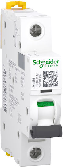Schneider Electric Автоматичен Прекъсвач 40Спецификация Еднополюсен AC A9F95140