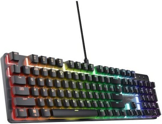 Trust GXT 871 Zora Gaming Μηχανικό Πληκτρολόγιο με RGB φωτισμό (Αγγλικό US)