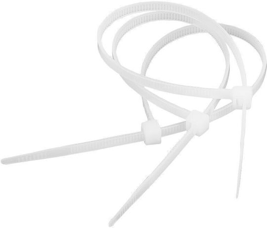 EM Group Пластмасови Кабелни Аксесоари 160mmx2.6mm в Бял Цвят 100 бр BMB1625E/5206
