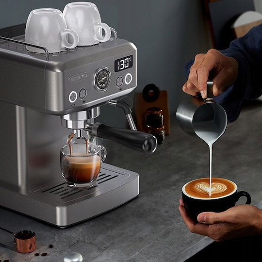 Hibrew H10a Αυτόματη Μηχανή Espresso Πίεσης 19bar για Cappuccino Καφέ