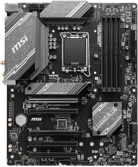 MSI B760 Gaming Plus WiFi Motherboard ATX με Intel 1700 Socket 911-7D98-042