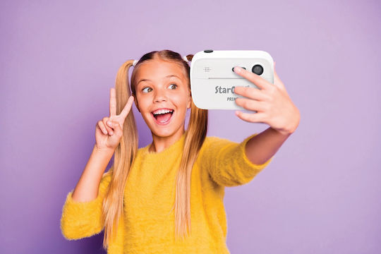 Lexibook StarCam Print Kinderkamera mit Thermodruck Weiß