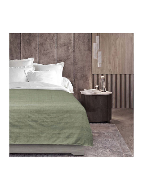 Douceur d'Intérieur Lucile Κουβέρτα Ημίδιπλη 180x220εκ. Πράσινη