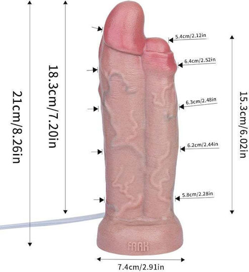 Kinksters Διπλό Dildo Flesh