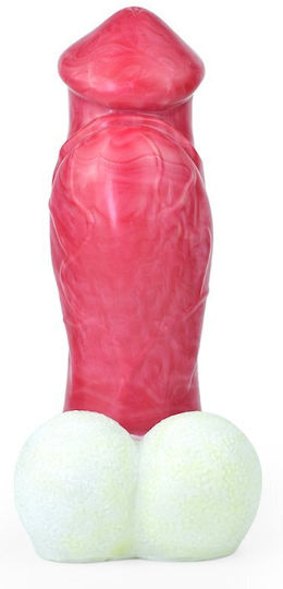 Kinksters Realistic Dildo with Scrotum Red