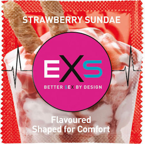 EXS Προφυλακτικά 1τμχ Strawberry Vegan