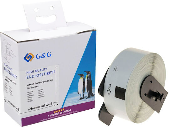 G&G Selbstklebende Etikettenrollen 29x90mm 1Stück