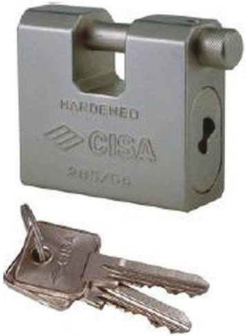 Cisa Steel Padlock Monoblock with Key 67mm 1pcs