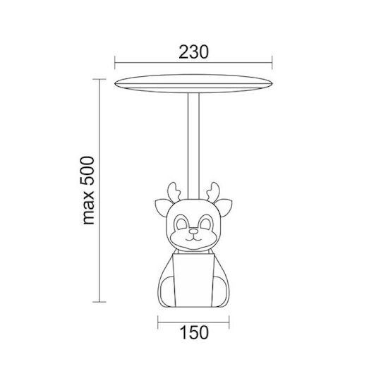 Spot Light Lumini LED Lampă de birou pentru copii Alb