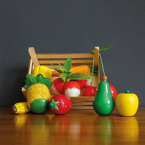 Goki Fruit And Vegetables in Crate από Ξύλο για 3+ Ετών 10τμχ