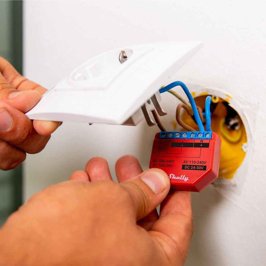 Shelly Plus 1PM Smart Switch Dimmer 1 Καναλιού Wi-Fi & Bluetooth 16A