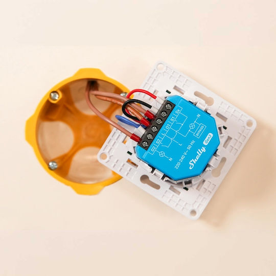 Shelly 2L Gen3 Intelligenter Zwischenschalter 2 Kanäle Wi-Fi Bluetooth & RF Ohne Neutralleiter