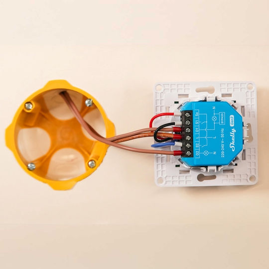 Shelly 2L Gen3 Intelligenter Zwischenschalter 2 Kanäle Wi-Fi Bluetooth & RF Ohne Neutralleiter