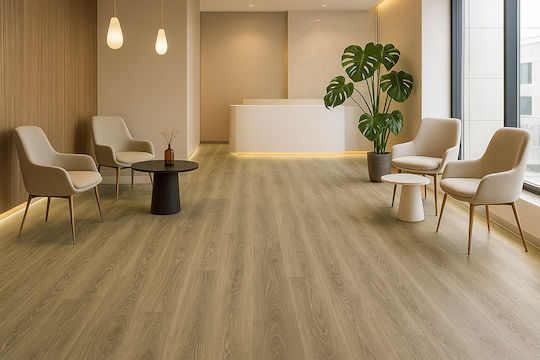 Newplan Set Plastic Floor Vinyl Gluedown 55 LVT with 15 Strips