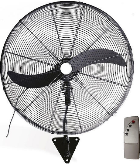 Mistral Plus FA-750W Industrieller Ventilator Wandmontiert 250W mit einem Durchmesser von 75cm mit Fernbedienung