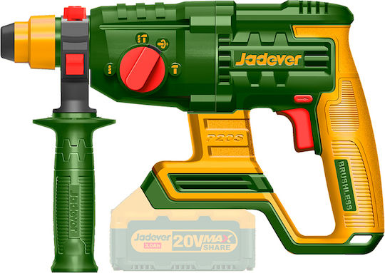 Jadever JDLM1522 Κρουστικό Σκαπτικό Πιστολέτο Μπαταρίας Brushless 20V 1x3Ah με Υποδοχή SDS Plus 400350